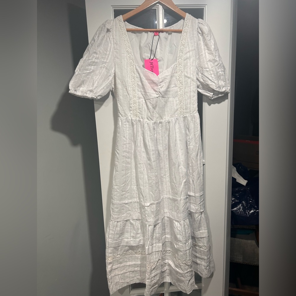 Betsy Johnson linen dress- new with tags